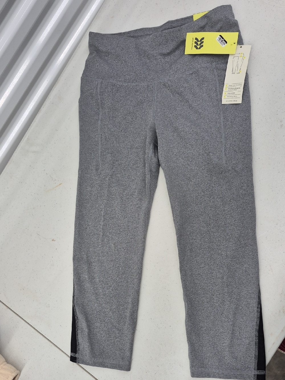 All In Motion Grey High Tise Capri
